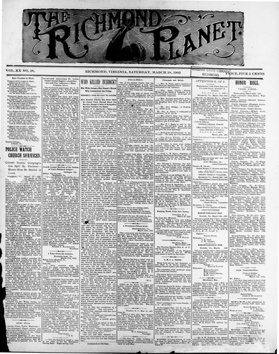 Richmond Planet, Mar 28, 1903