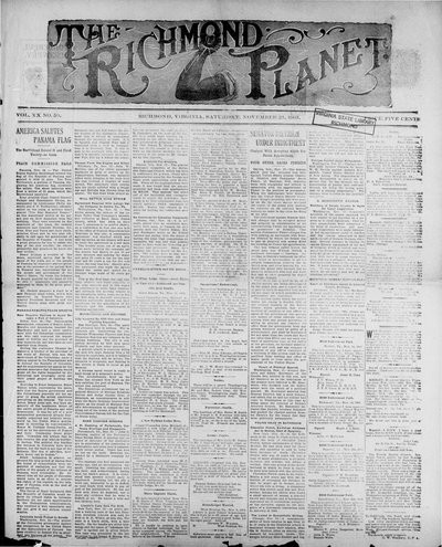 Richmond Planet, Nov 21, 1903