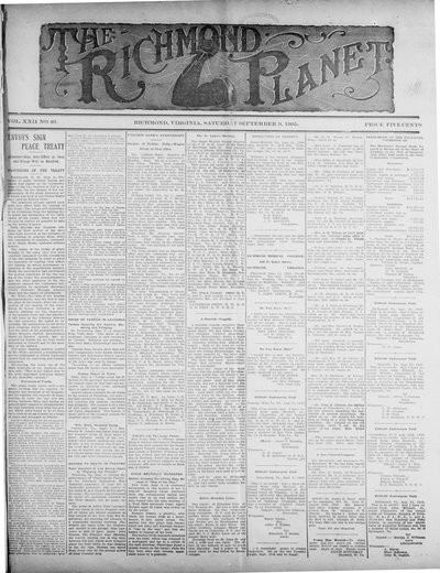 Richmond Planet, Sep 9, 1905