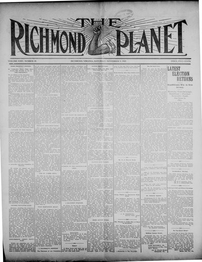 Richmond Planet, Nov 9, 1907
