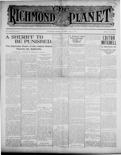 Richmond Planet, May 29, 1909