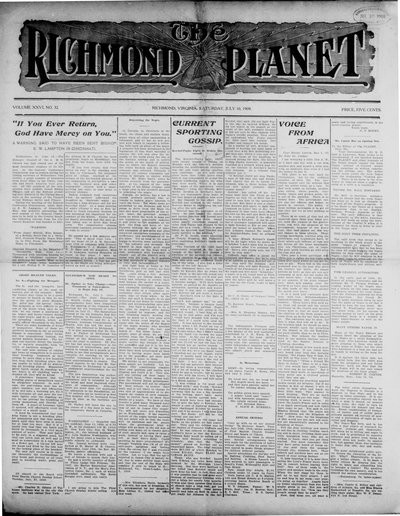 Richmond Planet, Jul 10, 1909