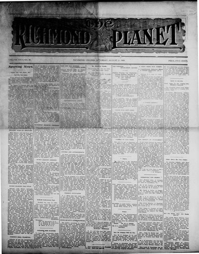 Richmond Planet, Aug 21, 1909