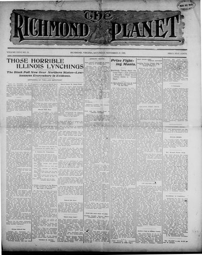 Richmond Planet, Nov 27, 1909