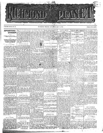 Richmond Planet, May 14, 1910