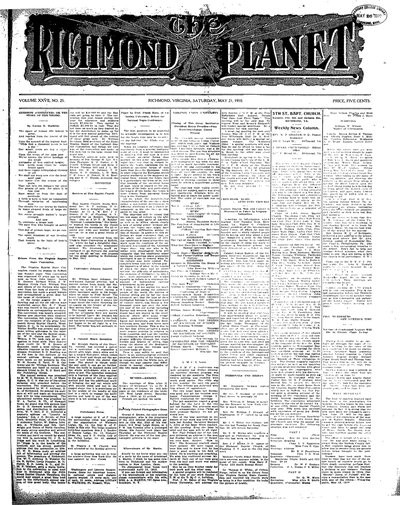 Richmond Planet, May 21, 1910