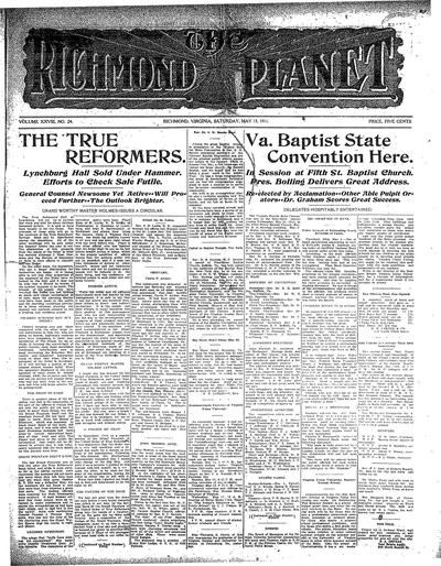 Richmond Planet, May 13, 1911