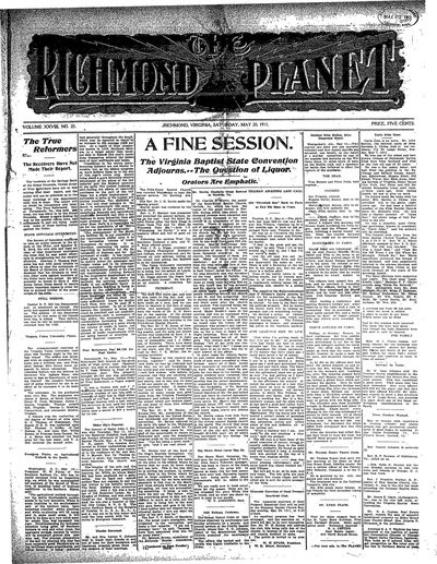 Richmond Planet, May 20, 1911