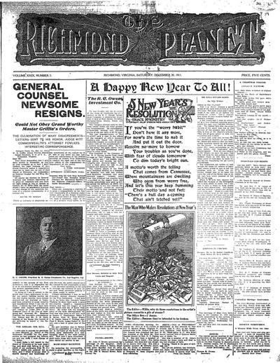 Richmond Planet, Dec 30, 1911