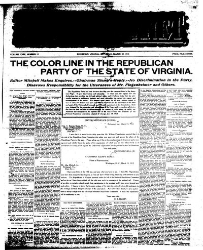 Richmond Planet, Mar 23, 1912