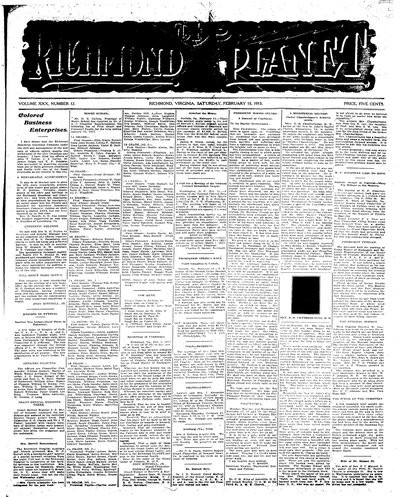 Richmond Planet, Feb 15, 1913