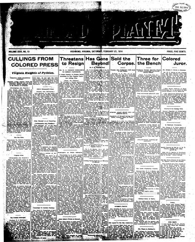 Richmond Planet, Feb 21, 1914