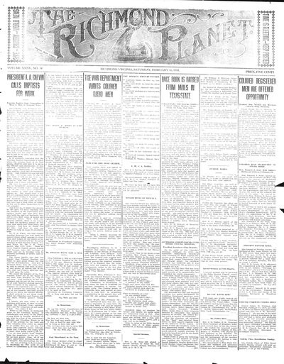 Richmond Planet, Feb 16, 1918
