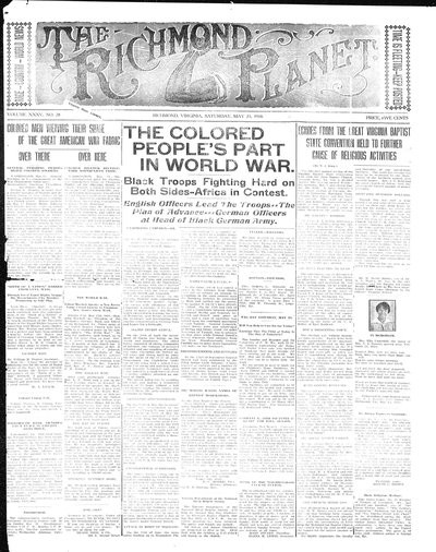 Richmond Planet, May 25, 1918