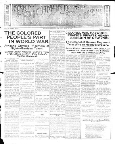 Richmond Planet, Jun 22, 1918