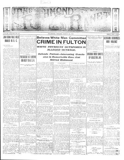 Richmond Planet, Mar 26, 1921