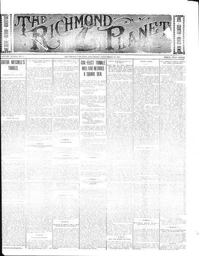Richmond Planet, Nov 19, 1921