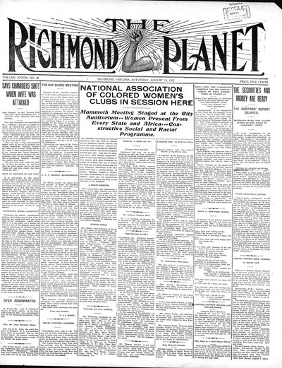Richmond Planet, Aug 12, 1922