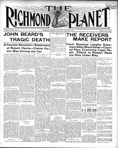 Richmond Planet, Aug 26, 1922