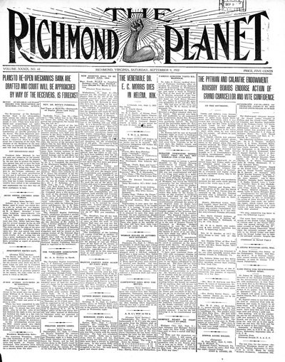 Richmond Planet, Sep 9, 1922