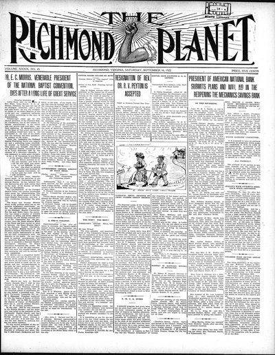 Richmond Planet, Sep 16, 1922