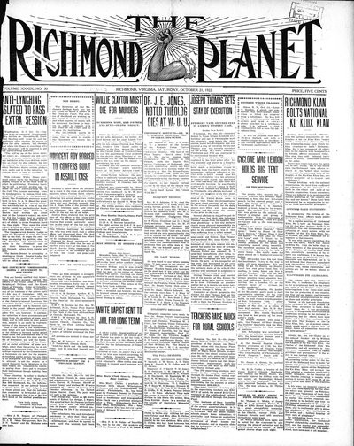 Richmond Planet, Oct 21, 1922