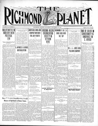 Richmond Planet, Nov 18, 1922