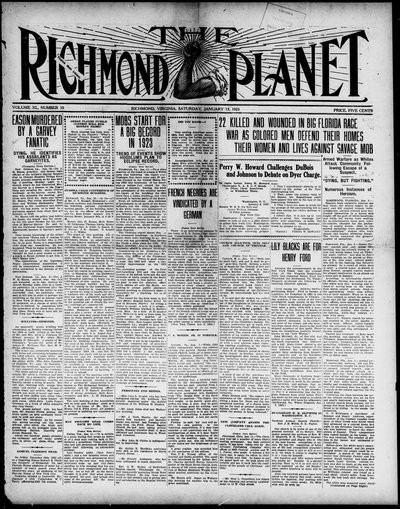 Richmond Planet, Jan 13, 1923
