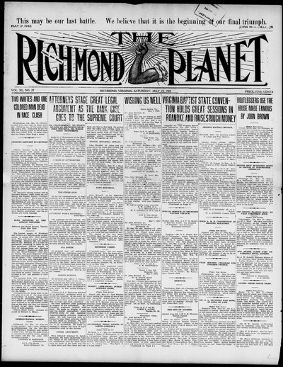 Richmond Planet, May 19, 1923