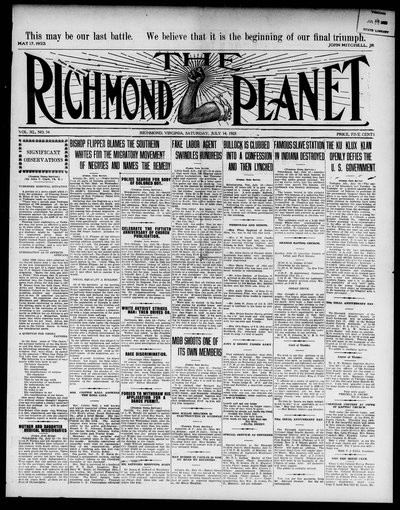Richmond Planet, Jul 14, 1923