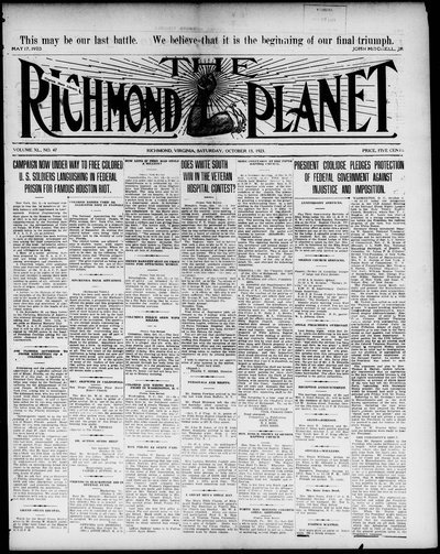 Richmond Planet, Oct 13, 1923