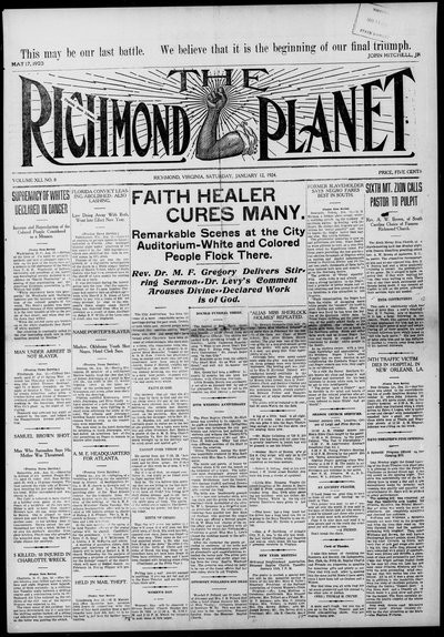 Richmond Planet, Jan 12, 1924