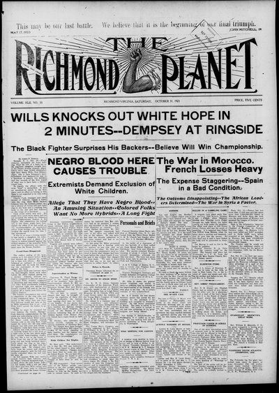 Richmond Planet, Oct 31, 1925