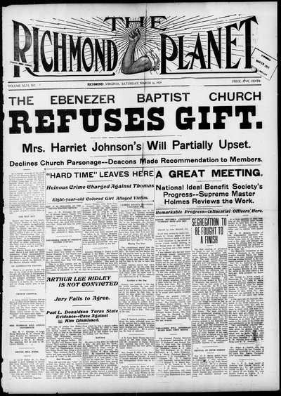 Richmond Planet, Mar 16, 1929