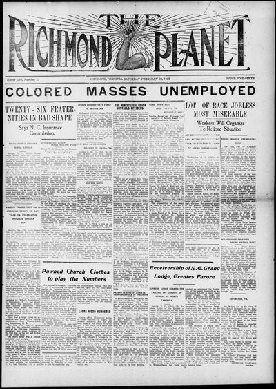 Richmond Planet, Feb 22, 1930
