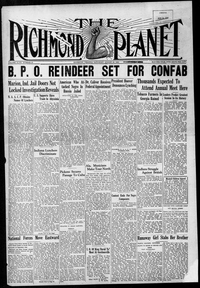 Richmond Planet, Aug 30, 1930