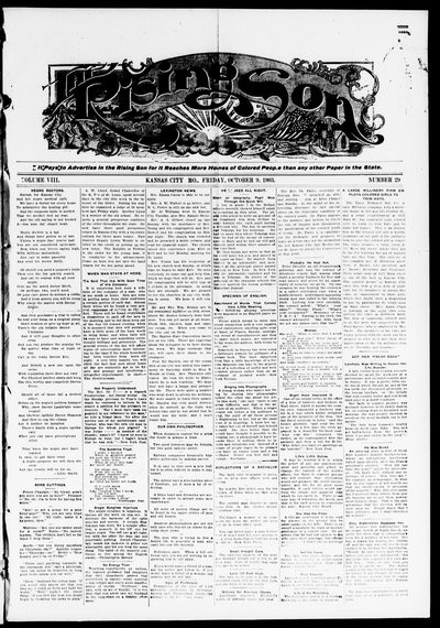 The Rising Son, Oct 9, 1903