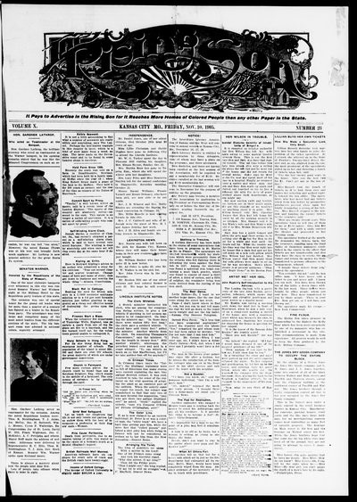 The Rising Son, Nov 10, 1905