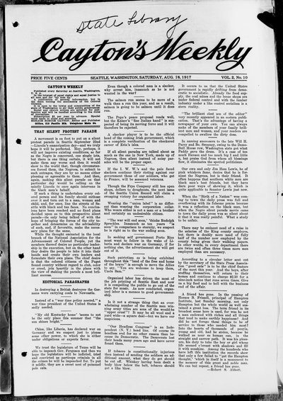 Cayton's Weekly, Aug 18, 1917