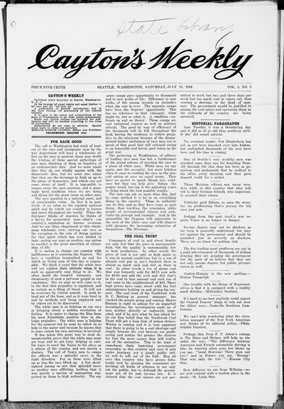 Cayton's Weekly, Jul 13, 1918