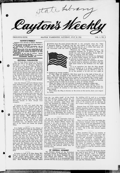 Cayton's Weekly, Jul 20, 1918