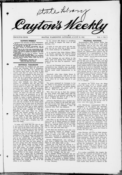 Cayton's Weekly, Aug 10, 1918