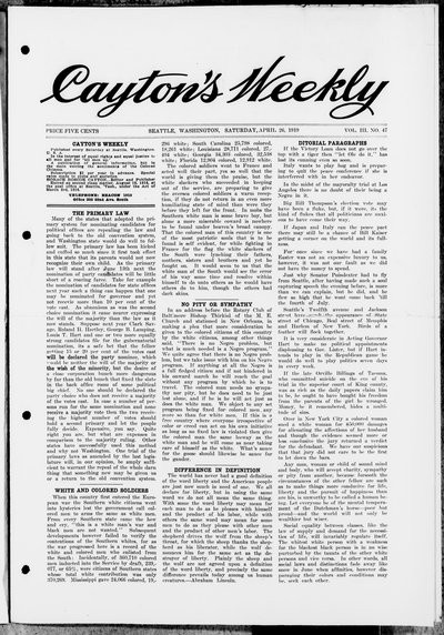 Cayton's Weekly, Apr 26, 1919