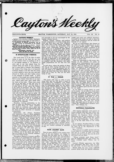 Cayton's Weekly, May 24, 1919