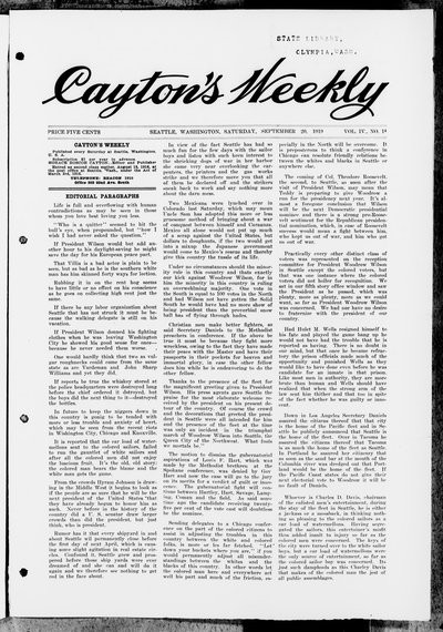 Cayton's Weekly, Sep 20, 1919