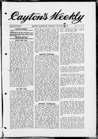 Cayton's Weekly, Dec 27, 1919