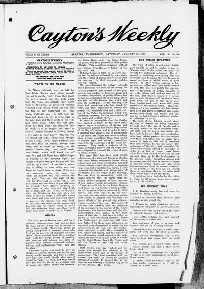 Cayton's Weekly, Jan 10, 1920
