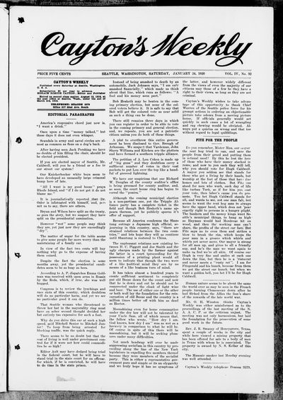 Cayton's Weekly, Jan 24, 1920