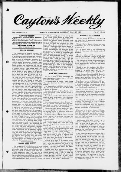 Cayton's Weekly, Mar 27, 1920