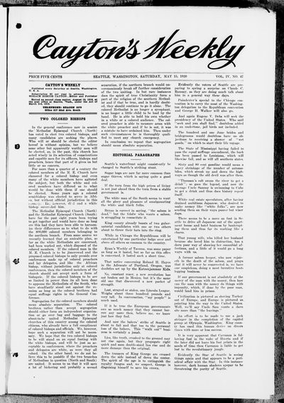 Cayton's Weekly, May 15, 1920